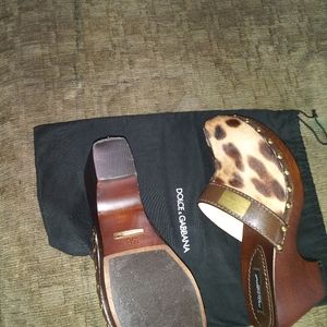 Leopard print Dolce & Gabbana authentic clogs